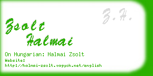 zsolt halmai business card